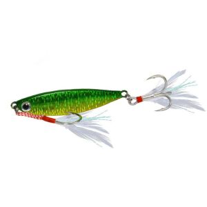 1Pcs Laser Fishing Lure Jig 7g 10g 15g 20g Metal Spinner Hard Bait Saltwater Jigging lead Sinking Bait Carp Fishing Tackle 3D Eyes Met