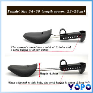 YoPo Shoe Tree Spring Type Men&Women Support Plastic Stretcher Shaper Expander