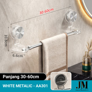Gantungan Handuk Tempel Suction Retractable Bisa Dipanjangkan Ukuran 30-60cm dan 50-100cm AA295
