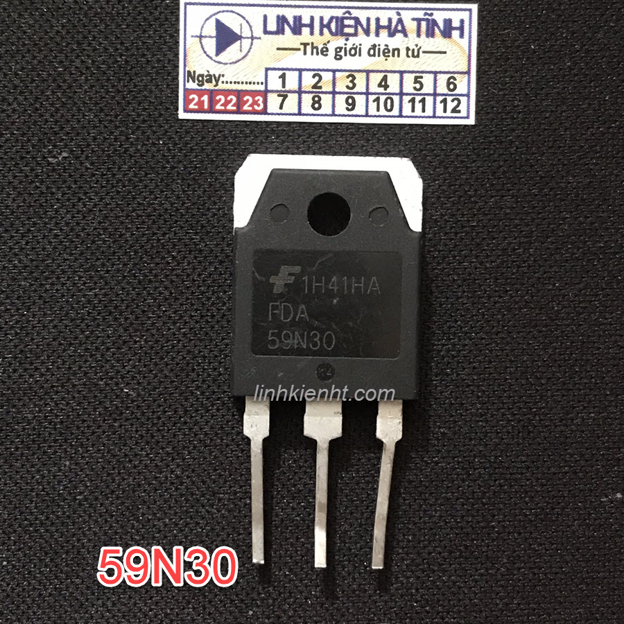 Mosfet Kênh N FDA59N30 59N30 59A 300V TO-3P Chính Hãng Tháo Máy-AF22