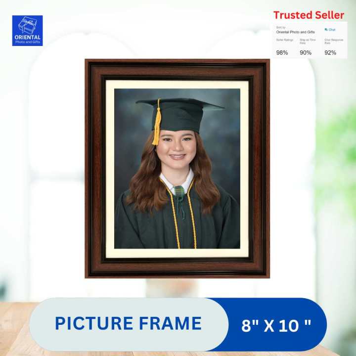 Picture Frame 8R with matting Elegant Brown | Lazada PH