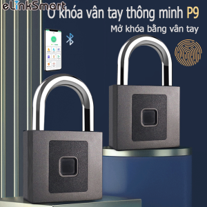 bảo hành 12 tháng Elinksmart Vân Tay Khóa Móc Gài-Khóa Thông Minh Chống Trộm Móc Khóa Sinh Trắc Học Khóa An Ninh Khóa Sạc USB Thích Hợp Cho Nhà Cửa HUNG Smart Lock cổng ngoài trời Văn Phòng càng khoá 10mm chống nước