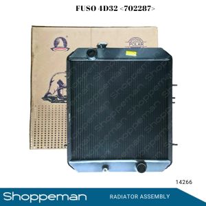 14266 FUSO ISUZU 4D32 RADIATOR ASSEMBLY M/T 465x468x32mm PP32 1ROW 702287
