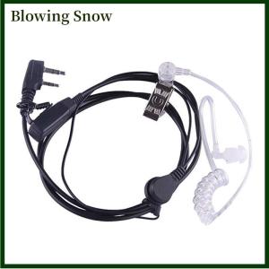 Blowing ชุดหูฟังสไตล์ FBI หูฟังไมโครโฟนวิทยุรักษาความปลอดภัยเครื่องรับส่งวิทยุ2ขา