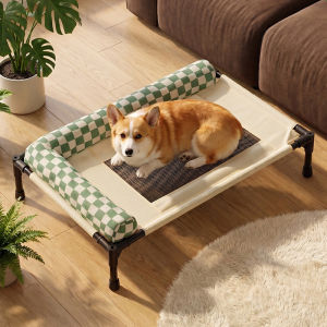 Rubvrenti Pet Cot Bed Raised Cooling Mesh Tahan Lama Indoor Outdoor Travel Easy Clean For Dogs Cats