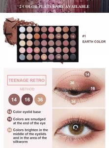 DIVINE BEAUTY - Popfeel 29 | 40 Colors BLING BLING Eyeshadow Palette Matte Shimmer Glitter Diamond Sparkling Nude Pigmented Metallic Finish Eye Shadow 29 Warna