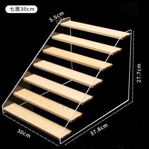 (Complimentary screws)Acrylic display stand display stand Bubble Matt doll ladder-type transparent two-dimensional hand-made model rack customization 50CM7storey
