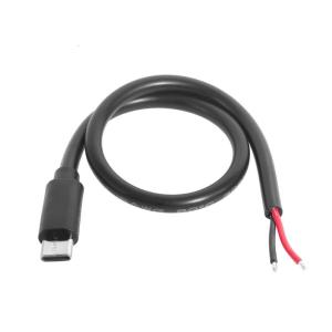 30cm Length 2P DIY Type C Connector Cable Pigtail Wire Connection Cord Line Secure Charging for Mobile Devices