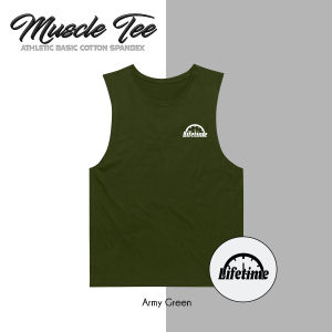 SND 5.0 Muscle Tee Tank Top Sando Cotton Spandex for Men Small to 3XL - Pambahay Workout Gym Muscle Tank