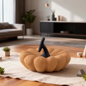Sacesr Modern Simple Desktop Ornaments Orange Pumpkin Modelling Figurines Entrance Hall Living Room TV Cabinet Creative Home Decor 9N5Q1