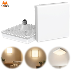 Long-lasting 60W Square LED Bulb E27 Rotatable Brightness for Indoor and Outdoor Spaces