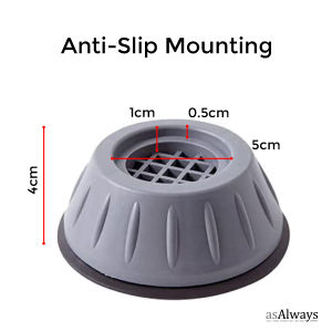 Washing Machine Anti Slip Vibration Rubber Feet Pads Noise Cancelling Mounting Washing Machine Support Prevent Moving
