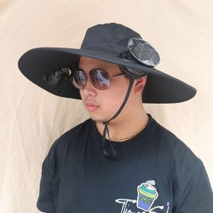 Summer Sun Hat with Fan Outdoor Solar-powered Fan Hat Fisherman Hat Sun Protection UV-proof Sun Hats Beach Caps Garden Hat