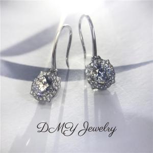DMY Jewelry Diamond Ring For Women/Moisanite Ring/Moissanite Diamond Ring/Moissanite Jewelry/Woman Jewellery Ring/925 Silver Ring/Silver Ring Women/Moissanite Ring Gra/Moissanite Ring 0.5 Caret/Sunflower Earrings