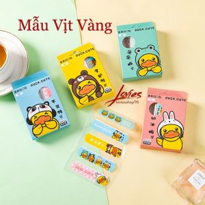 [HCM](Hộp 20 miếng) Băng Dán Cá Nhân Vịt Vàng Xinh Xắn KHÔNG THẤM NƯỚC loviesshop96