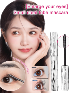 [3x Eye Enlargement] Mascara (Steel Tube) Mascara Primer Waterproof Lengthens Lashes Smudge-Proof Curl Defines Every Stroke Long-Lasting Hold