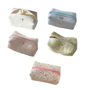 Large Capacity Floral Cosmetic Bag Portable Makeup Storage Makeup Bags Storage Bags for Travel and Daily Use