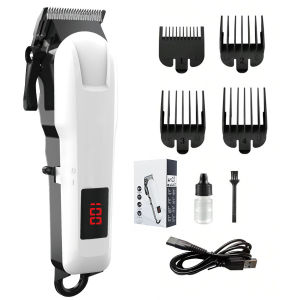 osens-ปัตตาเลี่ยน ใหม่ล่าสุด แบตตาเลี่ยนตัดผม Kemei Professional Hair Clipper ไฟฟ้าไร้สาย Corded Trimmer