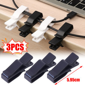 6/3Pcs Cable Clips Cord Organizer No Drill Adhesive Wire Holder for Phone Charger Cable Management Clip Keep Tidy Desk Accessories