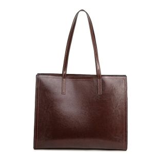 Hoàng Gia Bagger túi xách có tay cầm hàng đầu cho phụ nữ da bò thật túi xách túi đeo vai sức chứa lớn túi xách đi làm đi chơi 66-065