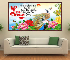 Tranh Dán Tường - Decal Dán Tường Mẫu Chữ Thập Vợ Chồng