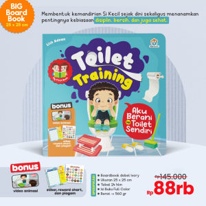 Buku Aktivitas Anak Boardbook - MY FIRST BOOK TOILET TRAINING : AKU BERANI KE TOILET SENDIRI - Ziyadbooks