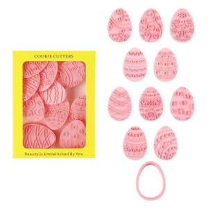Cookie Molds Biscuit Moulds Eggs Shape Biscuit Easters Series Kitchen Baking Supplies Dough Moulds for Cookie