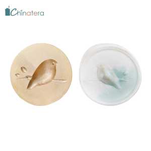 Chinatera Tem Niêm Phong Bằng Sáp Cổ Điển Nổi 3D Sơn Lửa Cổ Sáp Niêm Phong Đầu Con Dấu Thay Thế Đầu Bằng Đồng Tự Làm Sổ Lưu Niệm Thiệp Mời Đám Cưới Phong Bì Trang Trí