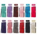 Flip Case for iPhone 11 X XS XR SE SE2 8 7 6 6s 5 5s Pro Plus Max 2020 2022 Plain Leather Wallet Cover Card Slots Embossed Phone Casing. 