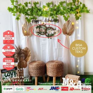 Dekorasi Backdrop Lamaran Nikahan Aqiqah Khitan Backdrop Tunangan Akad Nikah Paket Mulia EE
