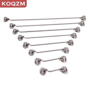 [COD] KOQZM KITCHEN Stainless Steel Cabin Hook And Eye Latch Lock Shed Gate Door Catch Silent Holder