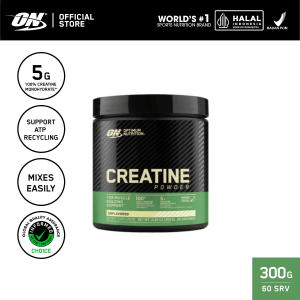 Optimum Nutrition Creatine Powder - Recovery and Muscle Growth 300gr - Suplemen / Gym / Creatine monohydrate