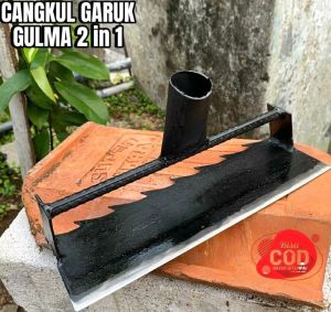 Cangkul Pembersih Rumput Liar Gulma/Alat Garuk rumput liar gulma asli baja gergaji