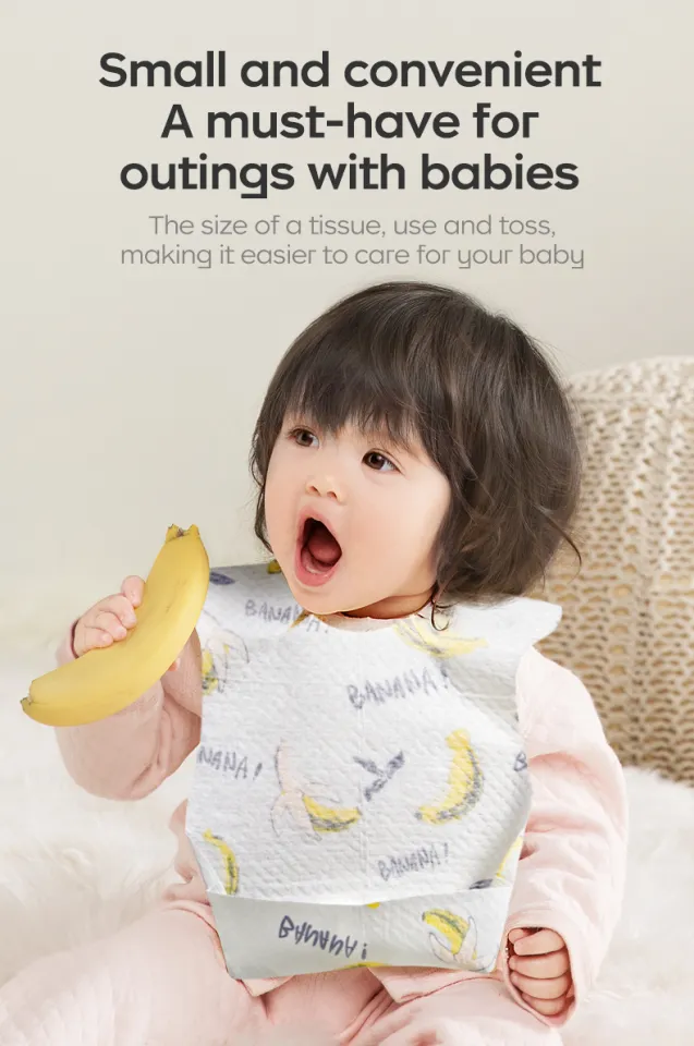 Bc Babycare 20Pcs Disposable Bib Baby Baby Cloth Bib Baby