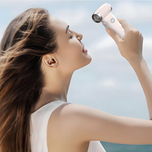 Handheld Fan 13000 RPM Turbo 100-Speed Adjustable USB-C Rechargeable Mini Personal Cooling Fan with Digital Display