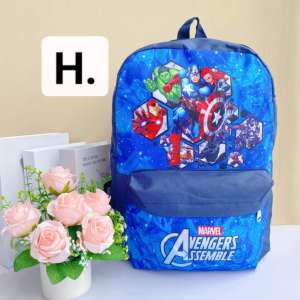 KTPH 16inches cartoon print fabric elementary backpack