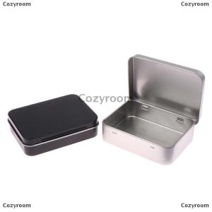 [COD] Cozyroom 1PC Frosted Household Iron Storage Box Metal Box Tin Plated Container Empty Hinged Lid Small Empty Storage Box