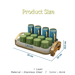 【Woody】Kitchen Shelf Stainless Steel Multifunctional Storage Rack Household Organizer