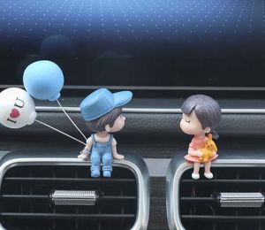 Đồ Trang Trí Hình Cặp Đôi Hoạt Hình Dễ Thương Cho Xe Hơi Để Bàn Siêu Xinh