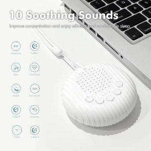 เครื่องนอนเสียงรบกวนสีขาว Sleep Aid สำหรับ Baby USB ชาร์จ Timed Shutdown White Noise Machine Sleep Soothing Music ของขวัญสำหรับเด็ก