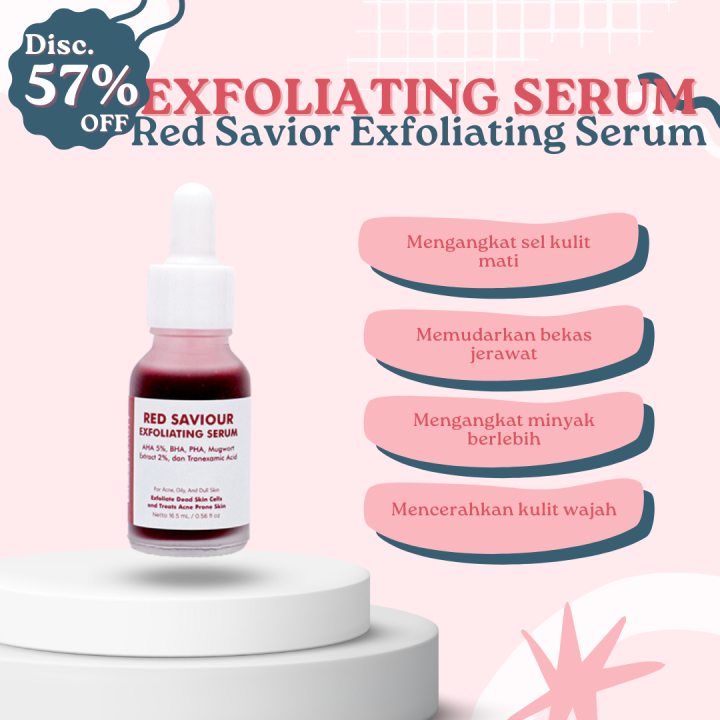 Cleora Beauty Red Savior Exfoliating Serum Serum Eksfoliasi