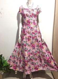 Canda Long Dress/Dress kerut Dada/Daster bali