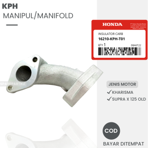 KPH MANIPUL INTAKE/ INTEK HONDA KHARISMA SUPRA X 125 OLD LAMA/ INSULATOR KARISMA SUPRA/ MANIFOLD/