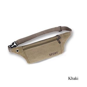 TCBSC8183 Multi-Pockets Casual Wallet Storage Bag Hip Purse Fanny Pack Waist Packs Canvas Belt Bags
