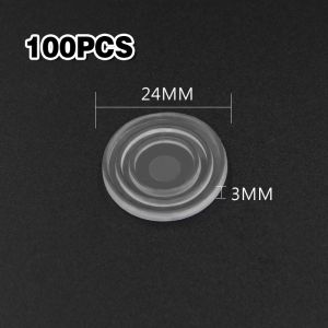 100Pcs Round Silica Gel Glass Fixed Protect Mat 18/24mm Furniture Anti-skid Rubber Particle Spacer
