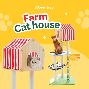 <Yobear & Co.> Zeze Farm Cat house Cat condo Cat tower Cat tree Cat Stand house Game tower Cat Climb