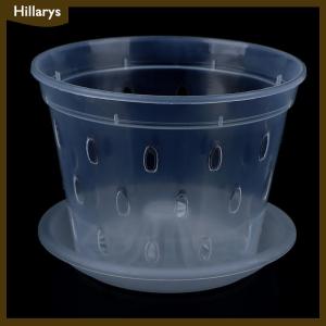[Hillarys] 1 cái chậu hoa chậu trồng cây trong vườn chậu thoát nước có lỗ trong suốt giỏ hoa phong lan nhựa thoáng khí phụ kiện chậu hoa