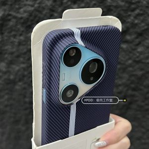 For HUAWEI Pura 90S Pro Max 5G Case Slim PC Hard Frosted Carbon fiber texture Fall protection Back Cover For Pura 90S Pro Shell