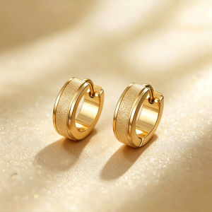 【Quick Delivery】24k Saudi Gold Pawnable Earings for Women Earrings Nasasangla Opal Exaggerated Large Circle Jewelry Korean Version Womens Gift Accessories Earring Hindi Kumukupas Hypoallergenic Non Tarnish Earrings
