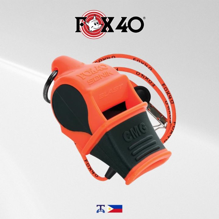 Fox 40 Sonik Blast CMG Trillerpfeife - 120dB Lautstärke Für Sport & Sicherheit
